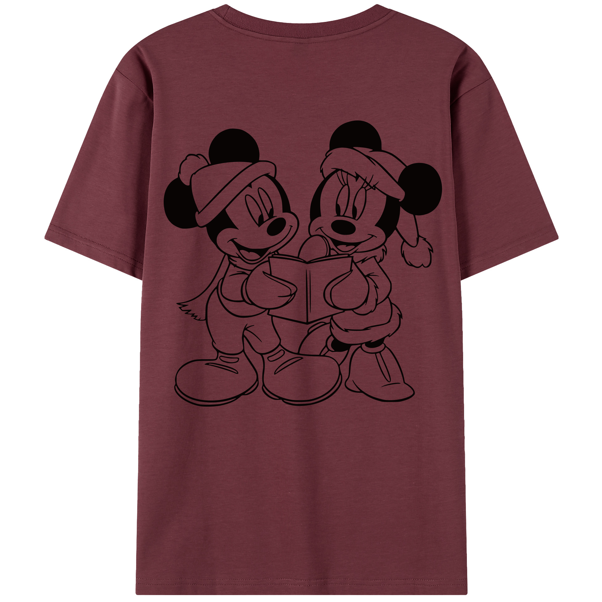 （画像用） ミッキーマウス Mickey Mouse 綿100％半袖Tシャツ（背面プリント）